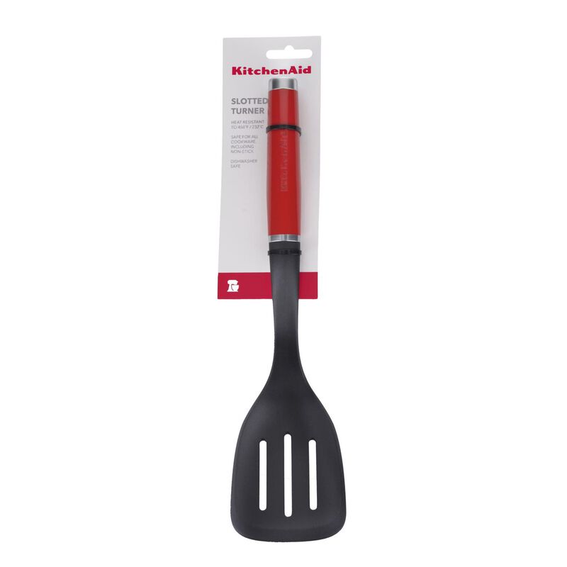 KitchenAid Solid Slotted Turner Nylon - Empire Red image number 2